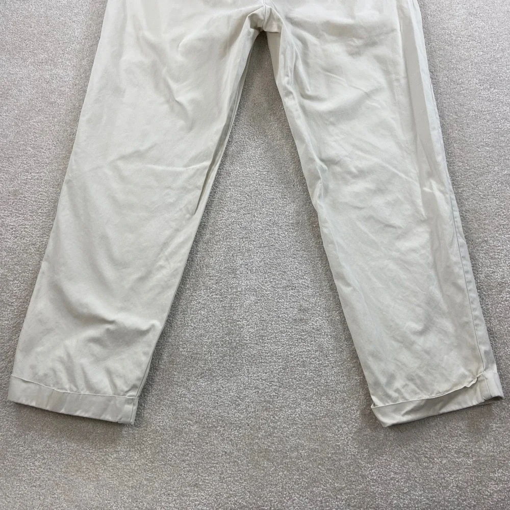 Polo Ralph Lauren Hammond Pant Men 33x30 Tan Beige Pleated Cuffed Chinos